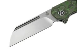 QSP Knife Penguin QS130SJ-E1, CPM 20CV Stonewashed, Fat Carbon Jungle Wear, Slipjoint Pocket Knife -Knife Haven Sales QS130SJ E1 03 qsp