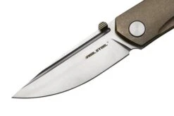 Real Steel Luna Maius Titanium Tan Bronze 7092, Pocket Knife -Knife Haven Sales RL7092 03 realsteel