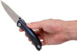 Real Steel Horus E802 Black/Blue 7432, Pocket Knife -Knife Haven Sales RL7432 08 real steel