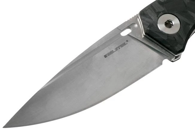 Real Steel Sidus Free 7467 Luminous Carbon Fibre Pocket Knife, Poltergeist Design 5 Real Steel Sidus Free 7467 Luminous Carbon Fibre Pocket Knife, Poltergeist Design - Image 3