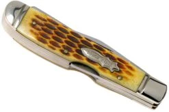 Rough Ryder Mini Trapper Amber Bone RR948 Slipjoint Pocket Knife -Knife Haven Sales RY948 04 rough ryder