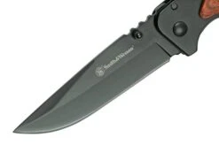 Smith & Wesson Wood Handle Folder 1147091 Pocket Knife -Knife Haven Sales SM1147091 03 smithwesson