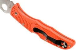 Spyderco Endura 4 Orange C10FPOR Pocket Knife -Knife Haven Sales SPC10FPOR 05 spyderco