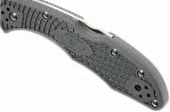 Spyderco Delica 4 Grey C11FPGY Pocket Knife -Knife Haven Sales SPC11FPGY 05 spyderco delica 4 grijs spc11fpgy d5