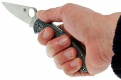 Spyderco Delica 4 Grey C11FPGY Pocket Knife -Knife Haven Sales SPC11FPGY 07 spyderco delica 4 grijs spc11fpgy d7