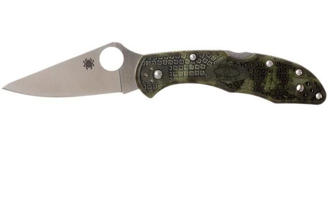 Spyderco Delica 4 Zome Camo C11ZFPGR Pocket Knife 3 Spyderco Delica 4 Zome Camo C11ZFPGR Pocket Knife