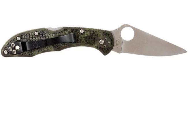 Spyderco Delica 4 Zome Camo C11ZFPGR Pocket Knife 4 Spyderco Delica 4 Zome Camo C11ZFPGR Pocket Knife - Image 2