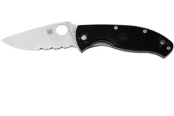 Spyderco Tenacious Light-weight C122PSBK FRN Partly Serrated Pocket Knife