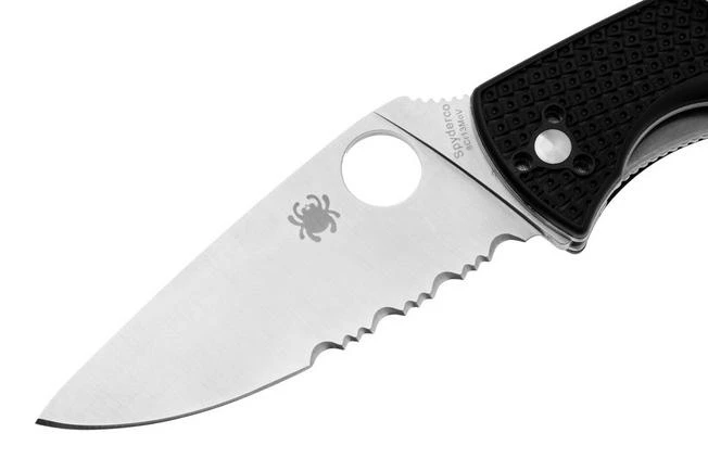 Spyderco Tenacious Light-weight C122PSBK FRN Partly Serrated Pocket Knife 5 Spyderco Tenacious Light-weight C122PSBK FRN Partly Serrated Pocket Knife - Image 3