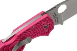 Spyderco Native 5 C41PPN5 Pink Heals Pocket Knife -Knife Haven Sales SPC41PPN5 06 spyderco