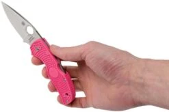 Spyderco Native 5 C41PPN5 Pink Heals Pocket Knife -Knife Haven Sales SPC41PPN5 08 spyderco