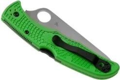 Spyderco Pacific Salt 2 Green LC200N C91FSGR2 Serrated Pocket Knife 12 Spyderco Pacific Salt 2 Green LC200N C91FSGR2 Serrated Pocket Knife -Knife Haven Sales SPC91FSGR2 04 spyderco