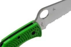 Spyderco Pacific Salt 2 Green LC200N C91FSGR2 Serrated Pocket Knife 14 Spyderco Pacific Salt 2 Green LC200N C91FSGR2 Serrated Pocket Knife -Knife Haven Sales SPC91FSGR2 06 spyderco
