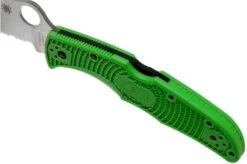 Spyderco Pacific Salt 2 Green LC200N C91FSGR2 Serrated Pocket Knife 15 Spyderco Pacific Salt 2 Green LC200N C91FSGR2 Serrated Pocket Knife -Knife Haven Sales SPC91FSGR2 07 spyderco