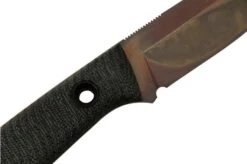 TRC Knives Classic Freedom M390 Apo Finish Black Canvas Micarta, Bushcraft Knife -Knife Haven Sales TI CF BM 34APO 05 trc