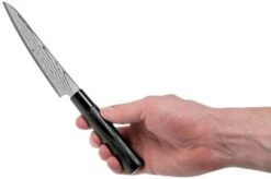 Tojiro Shippu Black Damascus Utility Knife 13 Cm, FD-1592 -Knife Haven Sales TJFD 1592 06 tojiro sippu black