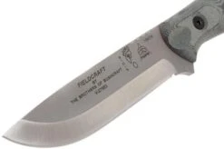 TOPS Knives B.O.B. Fieldcraft 154CM Grey/Black Micarta BROS-154-BLM -Knife Haven Sales TK BROS 154 BLM 03 tops knives tk bros 154 blm 03