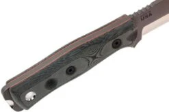 TOPS Knives B.O.B. Fieldcraft 154CM Grey/Black Micarta BROS-154-BLM -Knife Haven Sales TK BROS 154 BLM 06 tops knives tk bros 154 blm 06