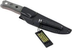 TOPS Knives B.O.B. Fieldcraft 154CM Grey/Black Micarta BROS-154-BLM -Knife Haven Sales TK BROS 154 BLM 08 tops knives tk bros 154 blm 08