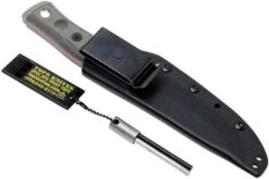 TOPS Knives B.O.B. Fieldcraft 154CM Grey/Black Micarta BROS-154-BLM -Knife Haven Sales TK BROS 154 BLM 09 tops knives tk bros 154 blm 09