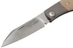 Viper Hug V5992CN Natural Canvas Micarta Pocket Knife, Sacha Thiel Design -Knife Haven Sales VPV5992CN 03 viper