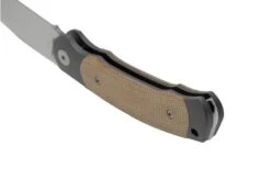 Viper Twin, V6002CN, Satin M390, Natural Canvas Micarta Pocket Knife, Fabrizio Silvestrelli Design -Knife Haven Sales VPV6002CN 04 viper