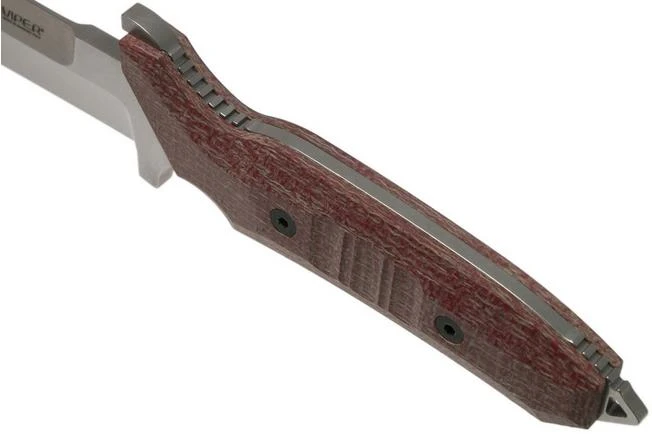 Viper Fearless VT4018CR Sleipner Stonewashed, Red Canvas Micarta, Fixed Knife, Rumici Design 7 Viper Fearless VT4018CR Sleipner Stonewashed, Red Canvas Micarta, Fixed Knife, Rumici Design - Image 5