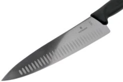 Victorinox SwissClassic 6.8023.25G Carving Knife With Dimples 25 Cm, Black -Knife Haven Sales VT6 8023 25G 03 victorinox