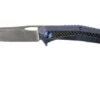 WE Knife Caliber 808A Pocket Knife, Blue Ti, CF Inlay, Satin Blade 1 WE Knife Caliber 808A Pocket Knife, Blue Ti, CF Inlay, Satin Blade -Knife Haven Sales WK808A 01 we knife