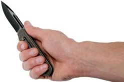 WE Knife Double Helix 815A Pocket Knife, Bronze Handle, Black Blade -Knife Haven Sales WK815A 08 we knife