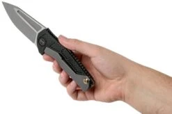 WE Knife 915A Sugga Grey Satin Pocket Knife, Mikkel Willumsen Design -Knife Haven Sales WK915A 08 we knife