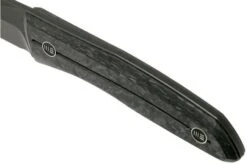 WE Knife Reazio 921B Black Stonewashed, Shredded Carbon Fibre, Toni Tietzel Design -Knife Haven Sales WK921B 05 we knife