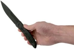 WE Knife Reazio 921B Black Stonewashed, Shredded Carbon Fibre, Toni Tietzel Design -Knife Haven Sales WK921B 06 we knife