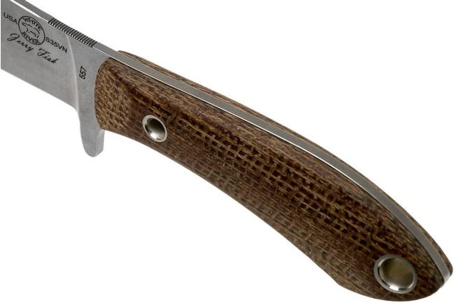 White River Knives Sendero Bush Hunting Knife Natural Burlap Micarta, Jerry Fisk Design 7 White River Knives Sendero Bush Hunting Knife Natural Burlap Micarta, Jerry Fisk Design - Image 5