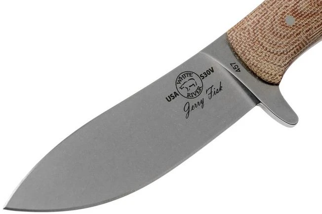 White River Knives Sendero Bush Hunting Knife Natural Canvas Micarta, Jerry Fisk Design 5 White River Knives Sendero Bush Hunting Knife Natural Canvas Micarta, Jerry Fisk Design - Image 3