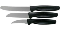 Wüsthof Create Collection Three-piece Peeling Knife Set, Black