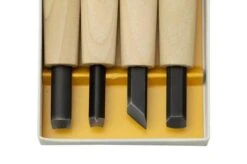 Yoshiharu Y-4 Mitomoto Japanese Wood Carving Knives, Set Of 4 -Knife Haven Sales YSH 011 03 yoshiharu