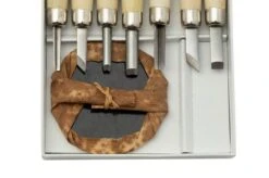 Yoshiharu L-7 Maruichi Japanese Wood Carving Knives, Set Of 7 With Baren -Knife Haven Sales YSH 026 03 yoshiharu